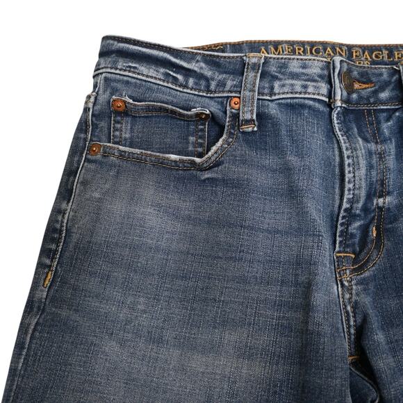 American Eagle Men's 360 Extreme Flex Slim Straight Jean Size 30X32 - Picture 6 of 11